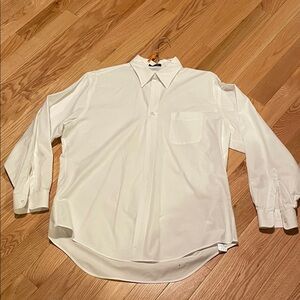Lands' End Men's White Dress Shirt